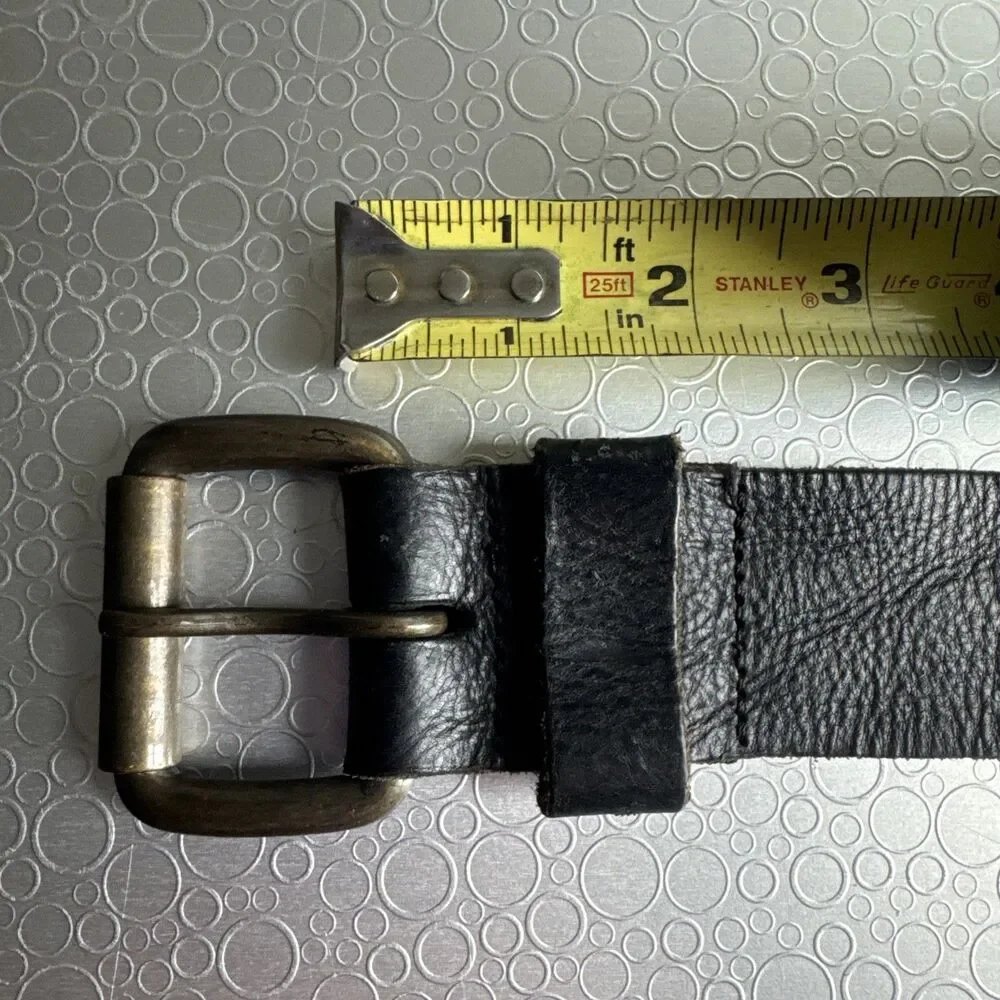 VTG Rare Diesel For Successful Living Studded Leather Belt Italy - Size 95 38